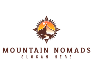 Mountain Compass Adventure logo design