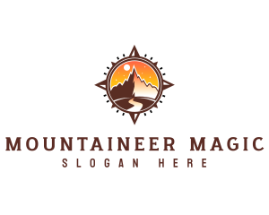 Mountain Compass Adventure logo design