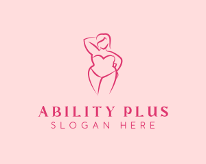 Plus Size Lingerie Swimwear logo design