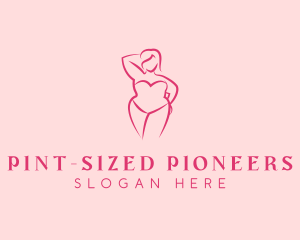 Plus Size Lingerie Swimwear logo design