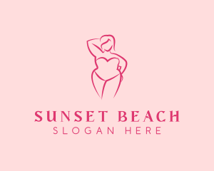 Plus Size Lingerie Swimwear logo design