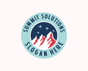 Outdoor Mountain Summit logo design