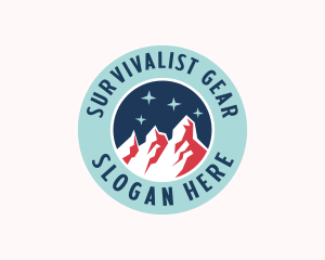 Outdoor Mountain Summit logo design