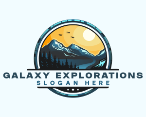 Mountain Landscape Outdoor logo design