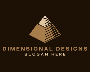 Pyramid  Architectural Landmark  logo design