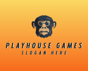 Monkey Sunglasses Gaming logo design