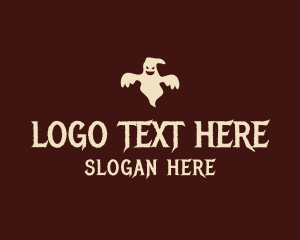 Spooky Ghost Wordmark logo