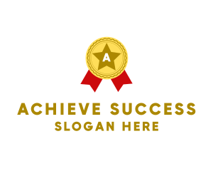 Award Ribbon Medal  logo design