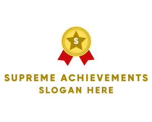 Award Ribbon Medal  logo design