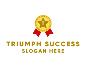 Award Ribbon Medal  logo design