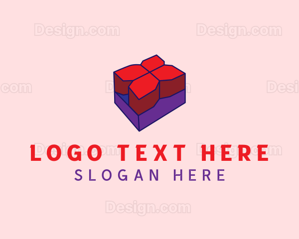 Isometric 3D Flower Logo