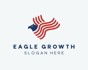 American Eagle Flag logo design