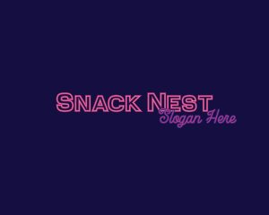 Retro Neon Company logo design