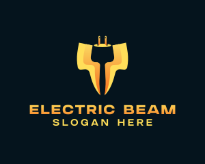 Electrical Plug Lightning logo design