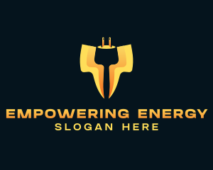 Electrical Plug Lightning logo design