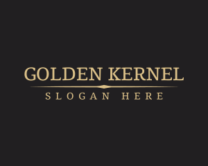 Golden Elegant Cosmetics logo design