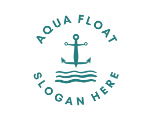 Marine Ocean Anchor logo design