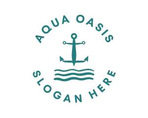 Marine Ocean Anchor logo design