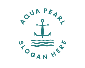 Marine Ocean Anchor logo design