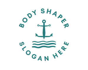 Marine Ocean Anchor logo design