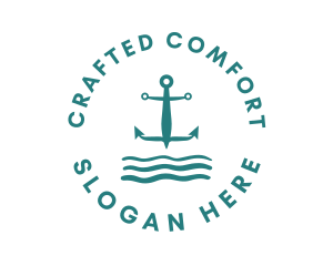 Marine Ocean Anchor logo design