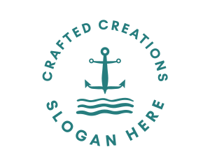 Marine Ocean Anchor logo design