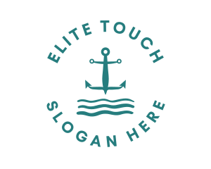 Marine Ocean Anchor logo design