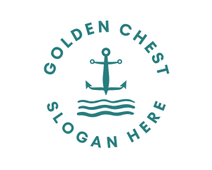 Marine Ocean Anchor logo design