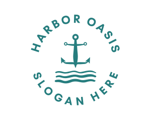 Marine Ocean Anchor logo design