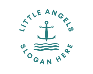 Marine Ocean Anchor logo design