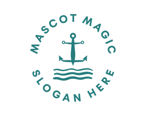 Marine Ocean Anchor logo design