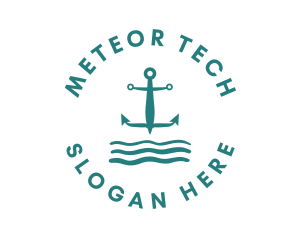 Marine Ocean Anchor logo design