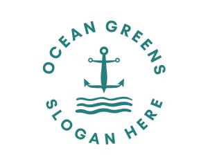 Marine Ocean Anchor logo design