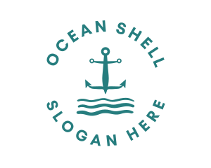 Marine Ocean Anchor logo design