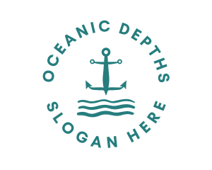 Marine Ocean Anchor logo design