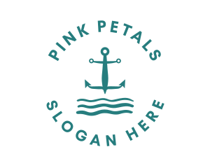 Marine Ocean Anchor logo design