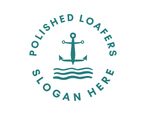 Marine Ocean Anchor logo design