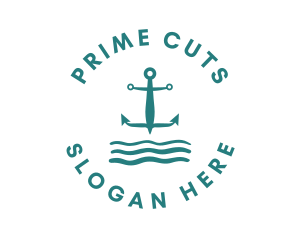 Marine Ocean Anchor logo design