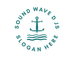 Marine Ocean Anchor logo design