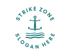 Marine Ocean Anchor logo design