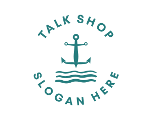 Marine Ocean Anchor logo design