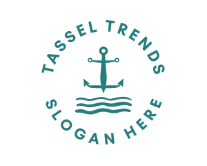 Marine Ocean Anchor logo design