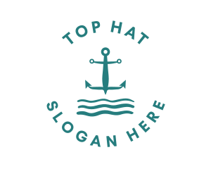 Marine Ocean Anchor logo design