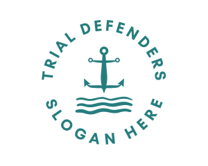 Marine Ocean Anchor logo design