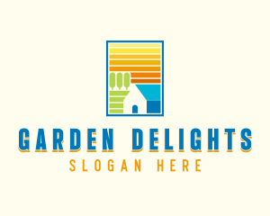 Garden Backyard Landscaping  logo design