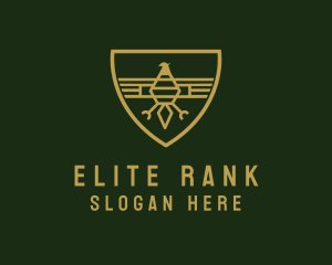 Military Rank Eagle Crest logo