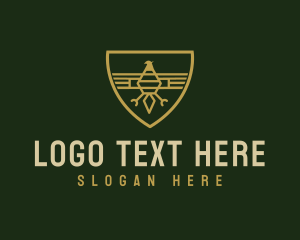 Military Rank Eagle Crest logo