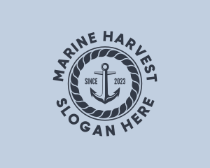 Marine Anchor Rope logo design