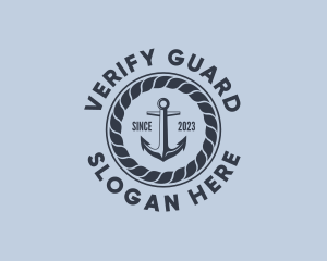 Marine Anchor Rope logo design