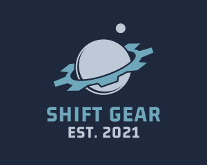 Planet Machinery Gear logo design